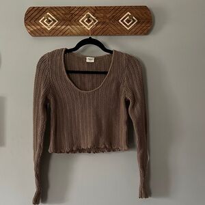 Abercrombie & Fitch Taupe Knit Sweater